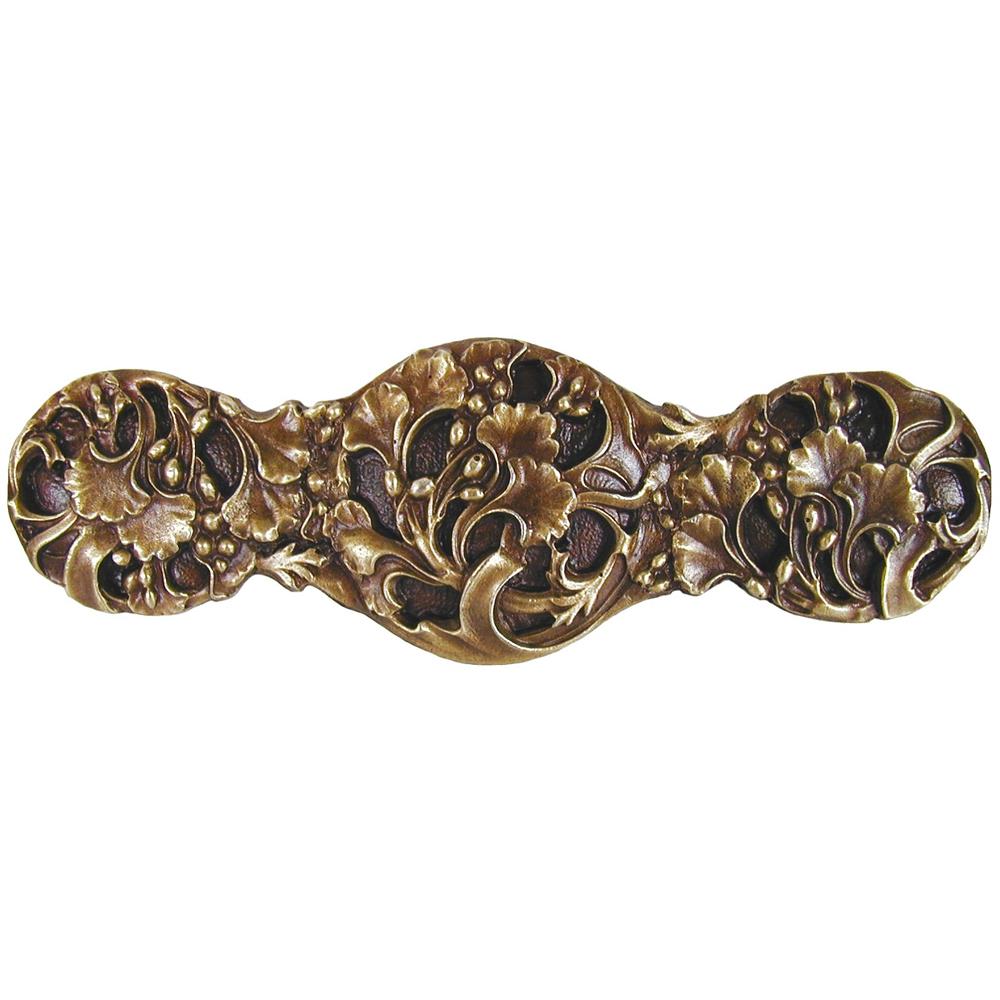 Notting Hill NHP-602-AB Florid Leaves Pull Antique Brass